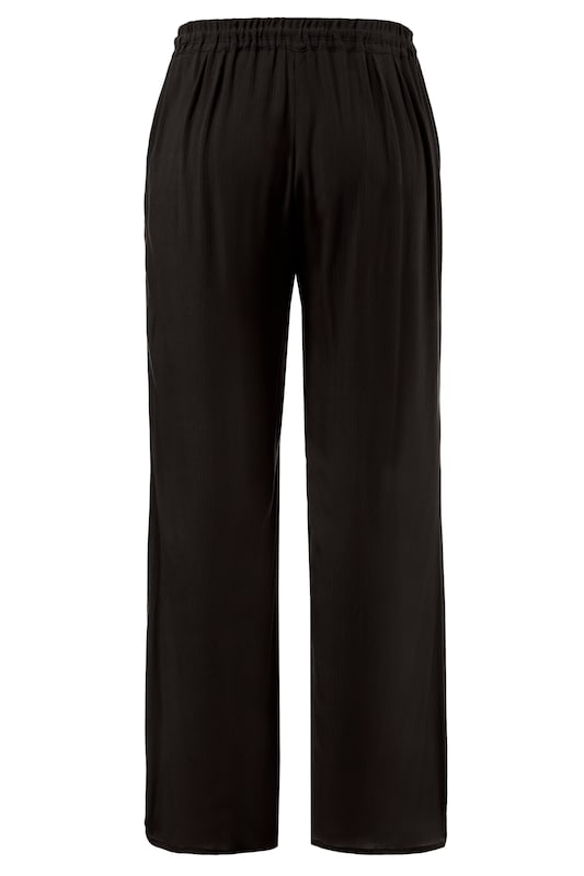 Ulla Popken Ulla Popken Wide Leg Hose In Schwarz