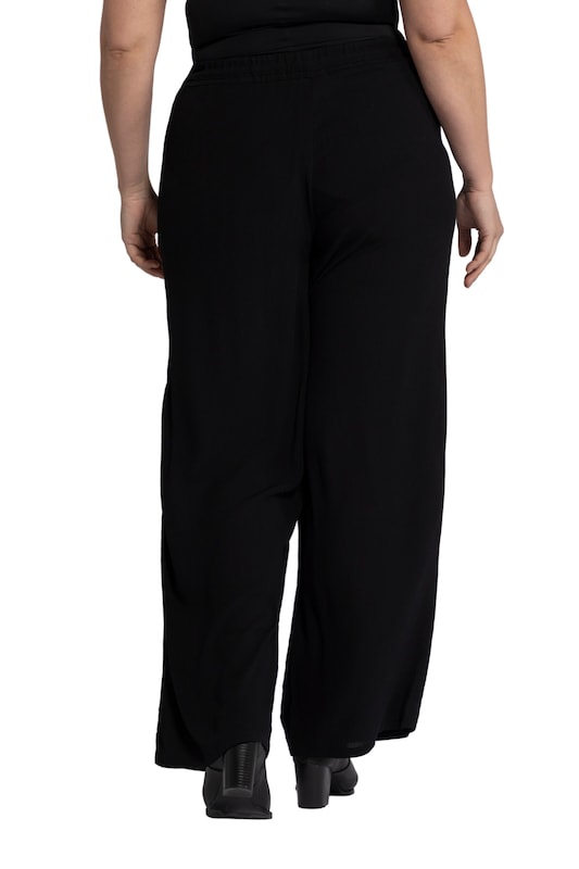 Ulla Popken Ulla Popken Wide Leg Hose In Schwarz