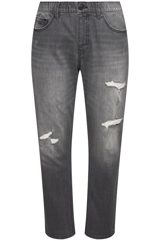 Ulla Popken Ulla Popken Wide Leg Jeans in Grau