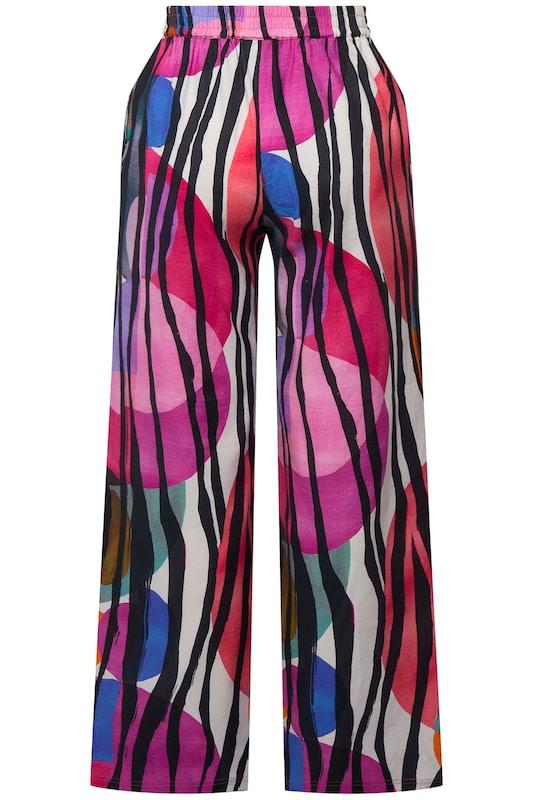 Ulla Popken Ulla Popken Wide Leg Hose In Mischfarben