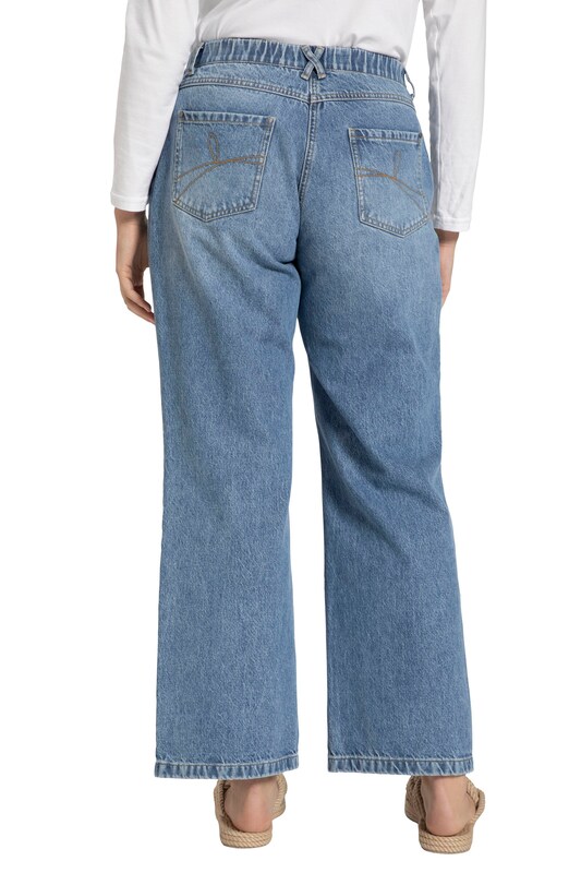Ulla Popken Ulla Popken Wide Leg Jeans (GOTS) In Blue Denim