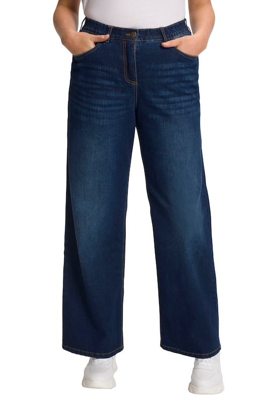 Ulla Popken Ulla Popken Wide Leg Jeans In Dunkelblau