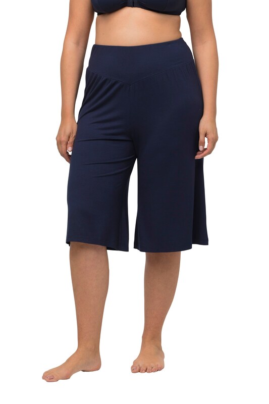 Ulla Popken Ulla Popken Wide Leg Shorts In Nachtblau