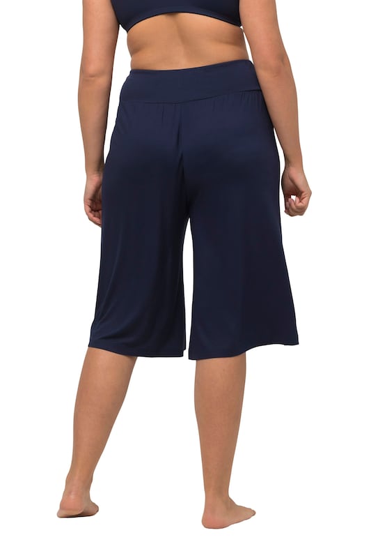 Ulla Popken Ulla Popken Wide Leg Shorts In Nachtblau