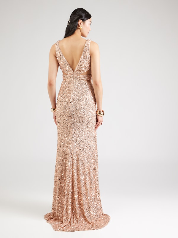 Unique Unique Kleid In Gold