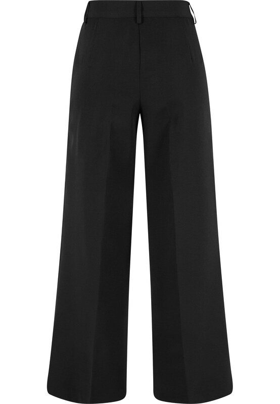 Urban Classics Urban Classics Wide Leg Bundfaltenhose In Schwarz
