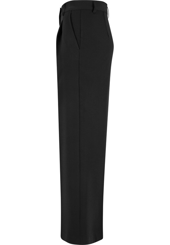 Urban Classics Urban Classics Wide Leg Bundfaltenhose In Schwarz