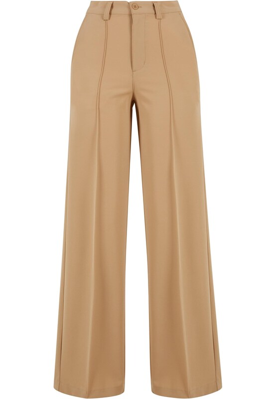 Urban Classics Urban Classics Wide Leg Hose in Dunkelbeige