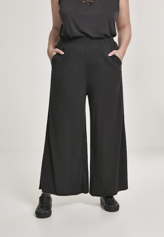 Urban Classics Urban Classics Wide Leg Hose In Schwarz