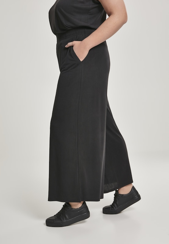 Urban Classics Urban Classics Wide Leg Hose In Schwarz