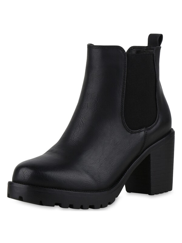 Van Hill Van Hill Chelsea Boots 'Bella' in Schwarz