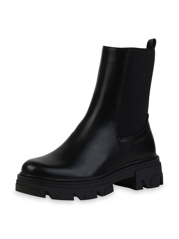 Van Hill Van Hill Chelsea Boots ' Layla ' in Schwarz