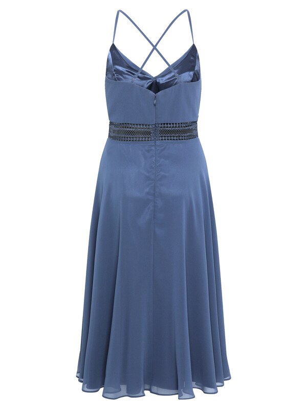 Vera Mont Vera Mont Cocktailkleid Mit Wasserfallausschnitt In Blau