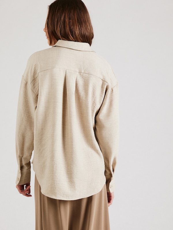 VERO MODA VERO MODA Bluse 'VMMELANEY QUEENY' In Greige