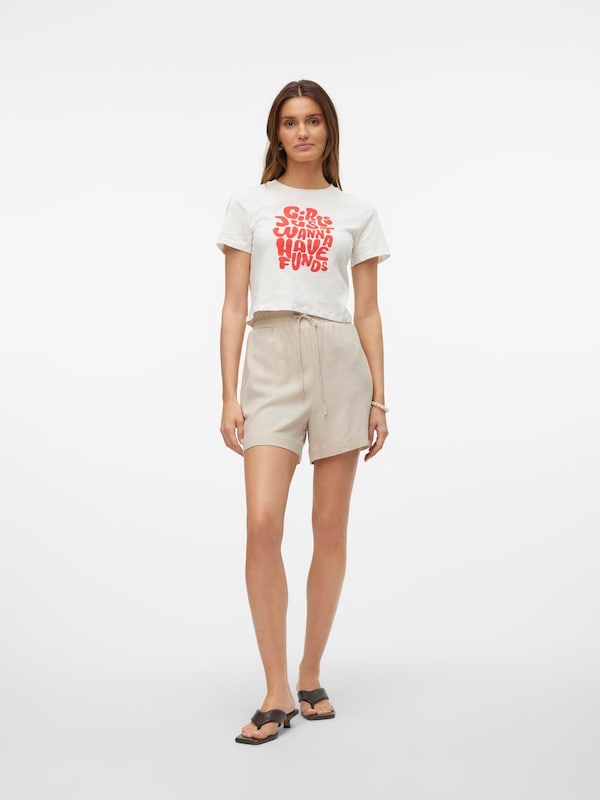 VERO MODA VERO MODA Loosefit Shorts 'MYMILO' In Greige