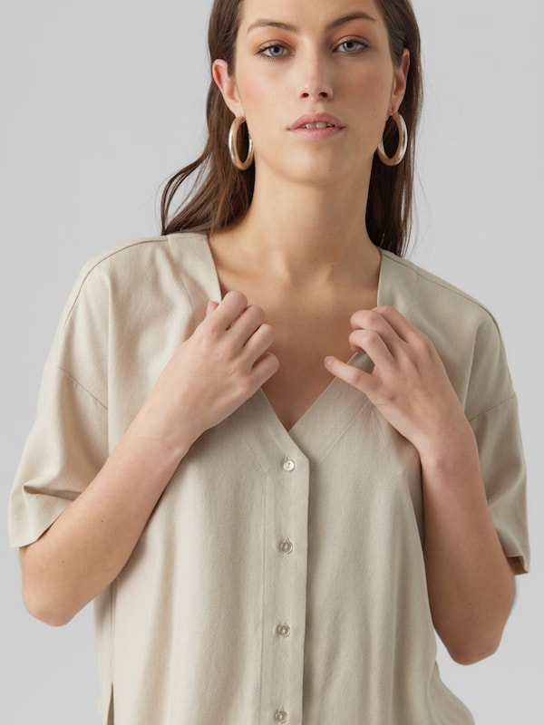 VERO MODA VERO MODA Bluse 'Jesmilo' In Greige
