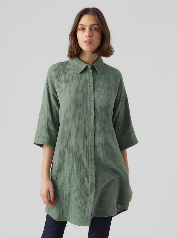 VERO MODA VERO MODA Bluse 'Natali' In Dunkelgrün