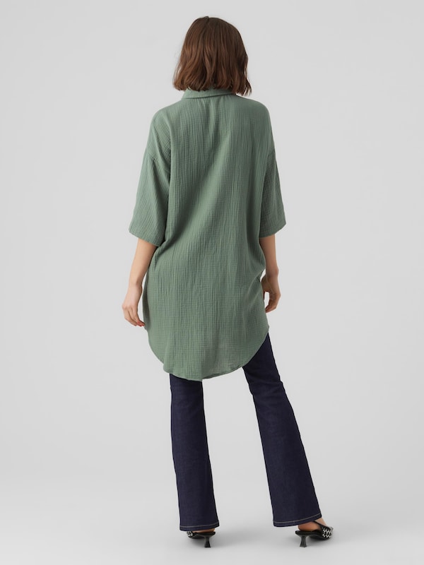 VERO MODA VERO MODA Bluse 'Natali' In Dunkelgrün