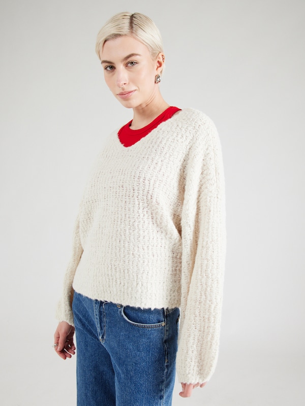 VERO MODA VERO MODA Pullover 'VMJULIETTE' In Ecru