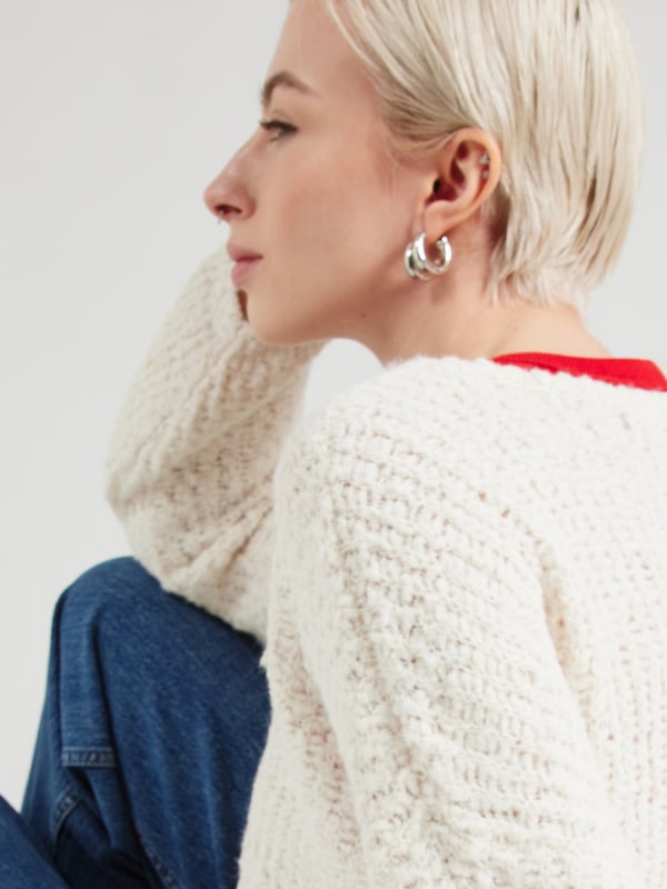 VERO MODA VERO MODA Pullover 'VMJULIETTE' In Ecru
