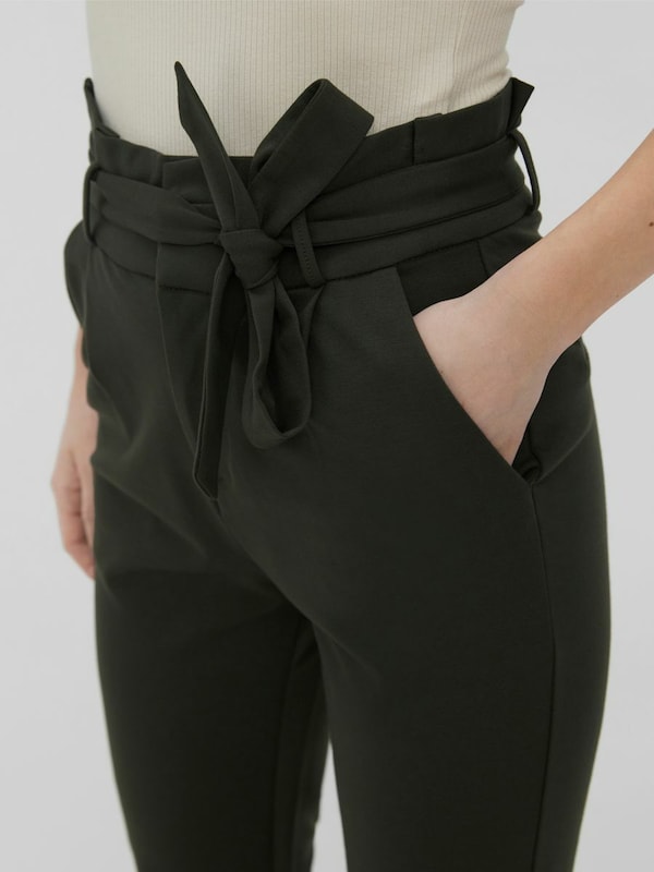 VERO MODA VERO MODA Slimfit Hose 'Eva' In Dunkelgrün