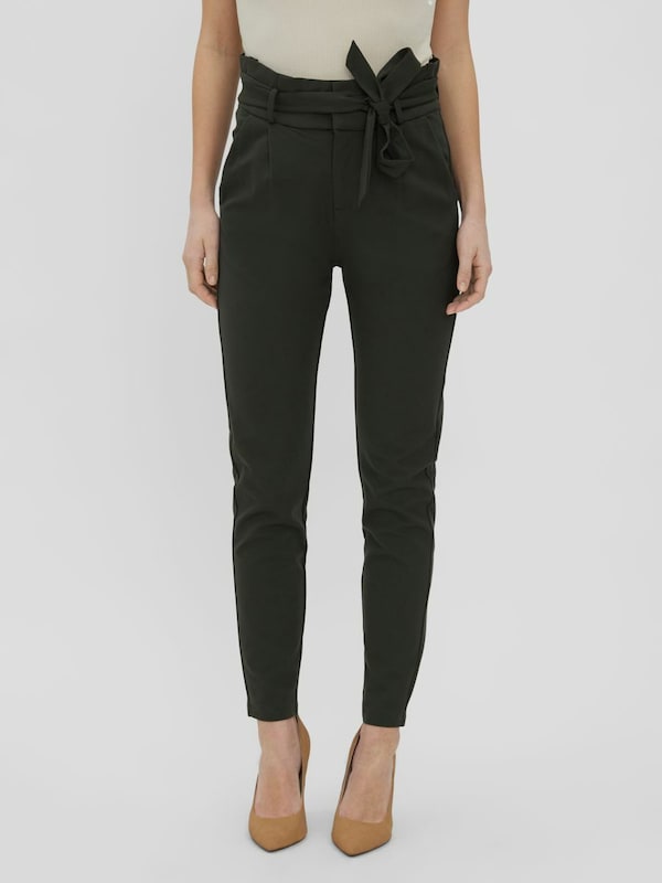 VERO MODA VERO MODA Slimfit Hose 'Eva' in Dunkelgrün