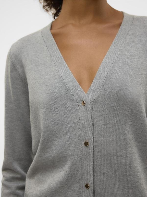 VERO MODA VERO MODA Strickjacke 'VMSILJE' In Grau