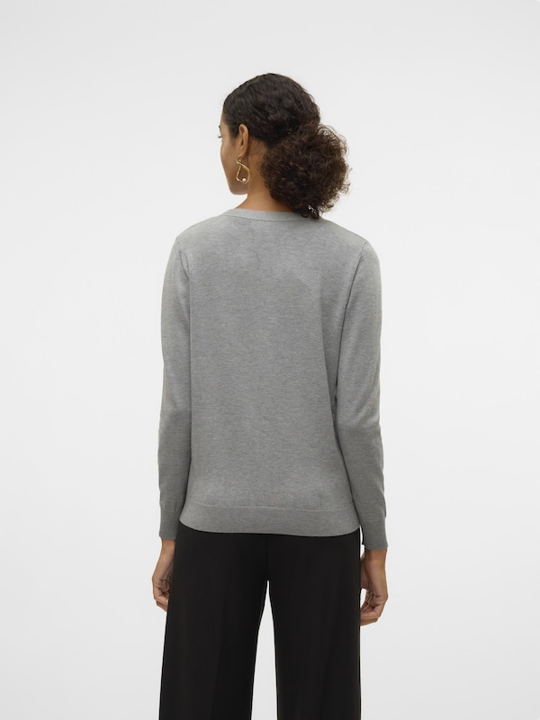 VERO MODA VERO MODA Strickjacke 'VMSILJE' In Grau