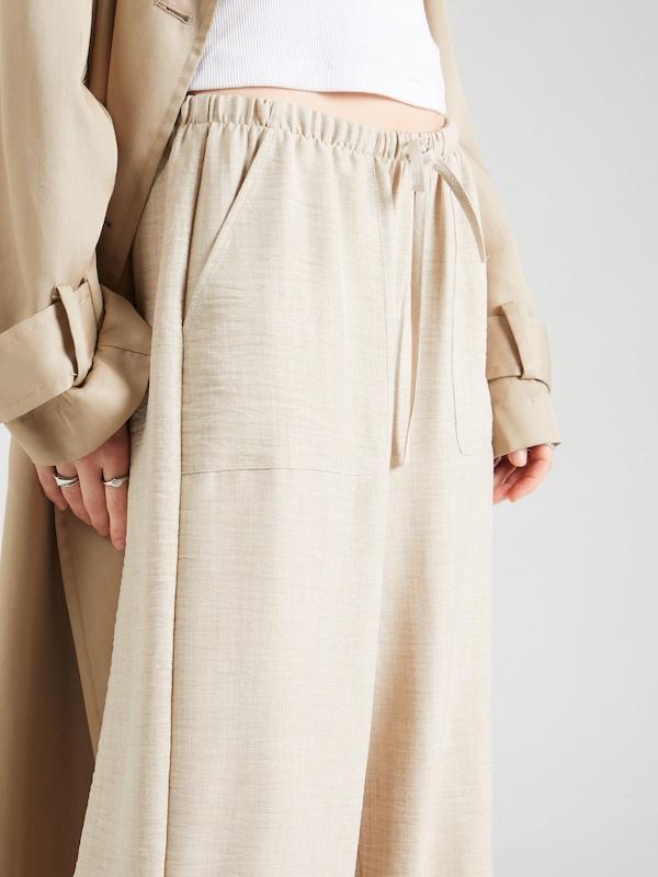 VERO MODA VERO MODA Wide Leg Hose 'Melaney' In Beige