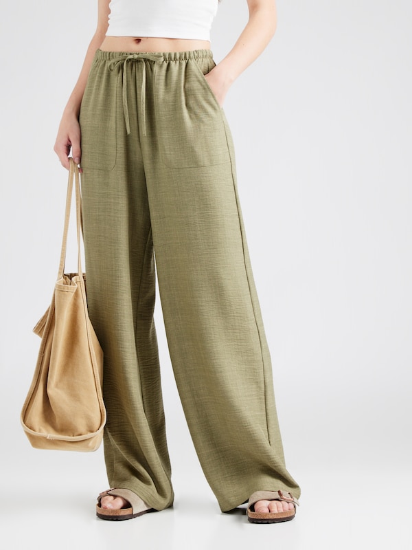VERO MODA VERO MODA Wide Leg Hose 'Melaney' In Oliv