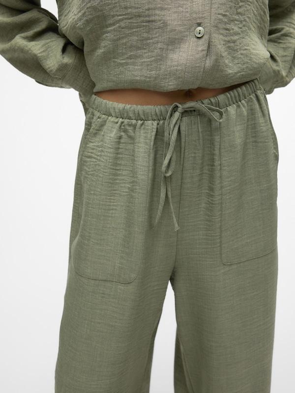 VERO MODA VERO MODA Wide Leg Hose 'Melaney' In Oliv