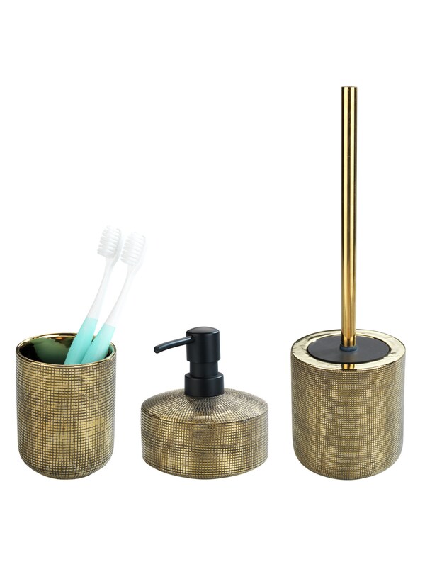 Wenko Wenko Bad-Accessoire Set 'Rivara' in Gold