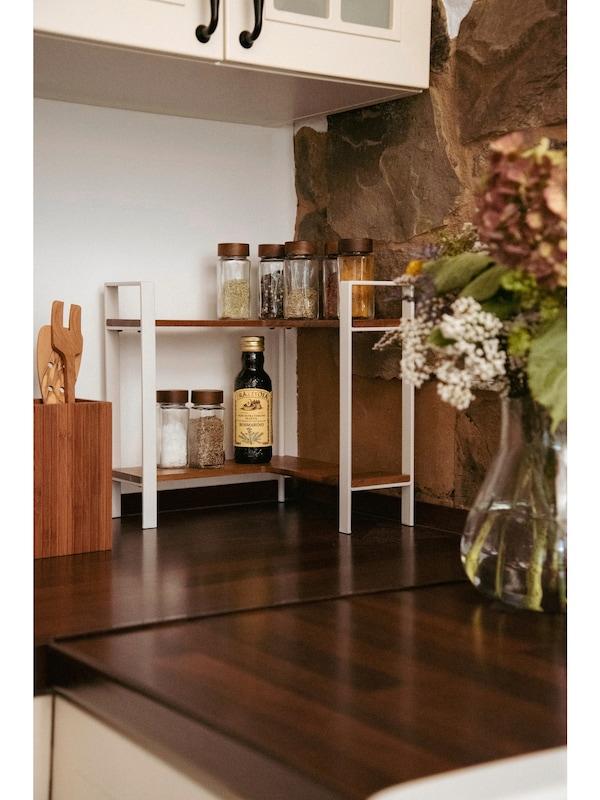 Wenko Wenko Eckregal In Karamell Weiß