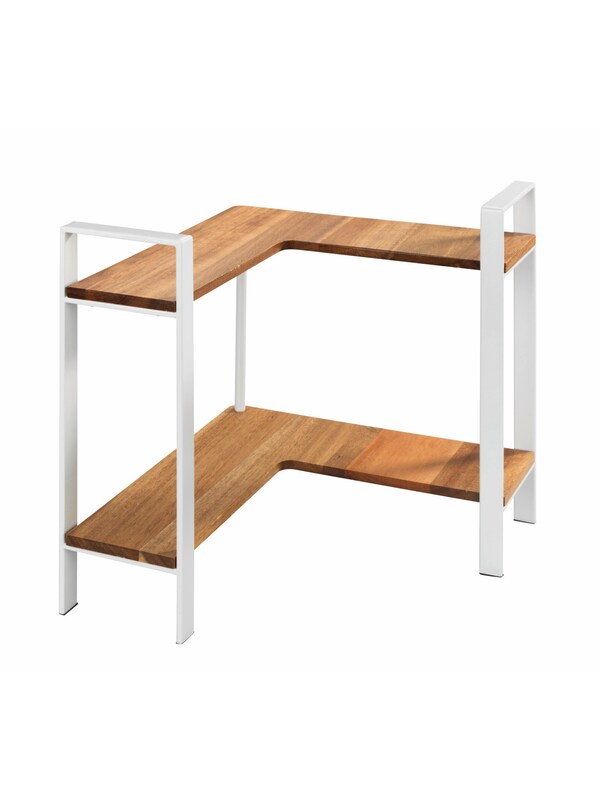 Wenko Wenko Eckregal in Karamell Weiß