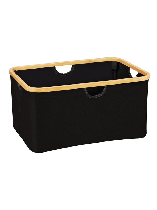 Wenko Wenko Wäschekorb 'Ecori' in Schwarz