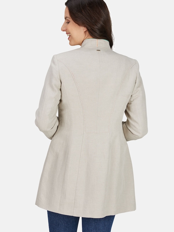 White Label White Label Gehrock Mit Stehkragen In Beige