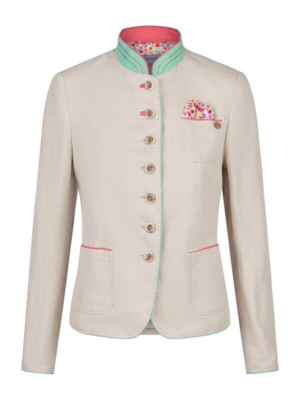 White Label White Label Janker mit Kontrasteffekten in Beige