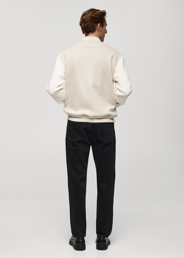 Mango Baumwoll-Bomberjacke Aus Baumwolle Mit Kontrastdesign