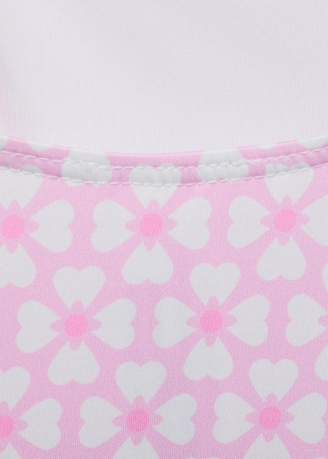 Mango Gemusterter Badeanzug Mit Rüschenverzierten Trägern