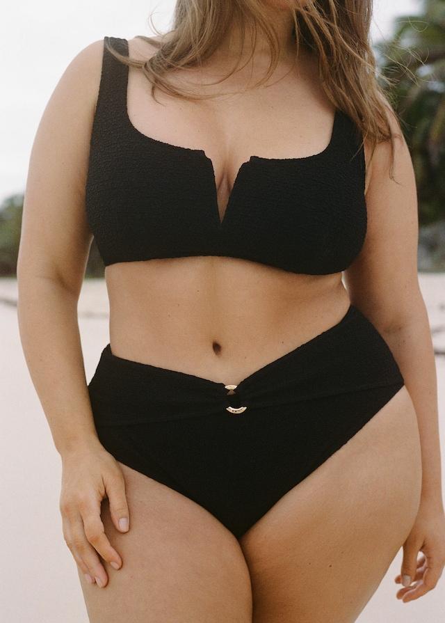 Mango Hochtaillierter Bikini-Slip Mit Frottee-Effekt