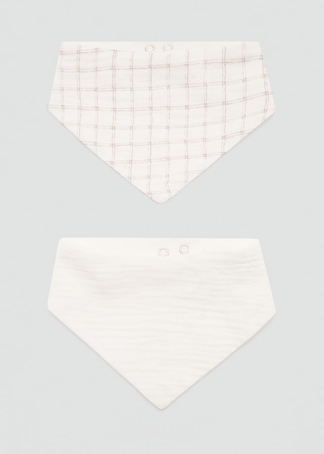 Mango 2-er Pack Gemusterte Lätzchen