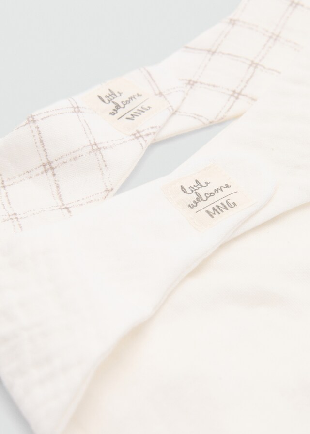 Mango 2-er Pack gemusterte Lätzchen