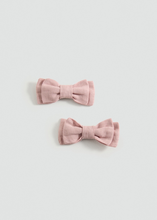 Mango 2er-Pack Schleifen-Haarspangen Aus Leinen