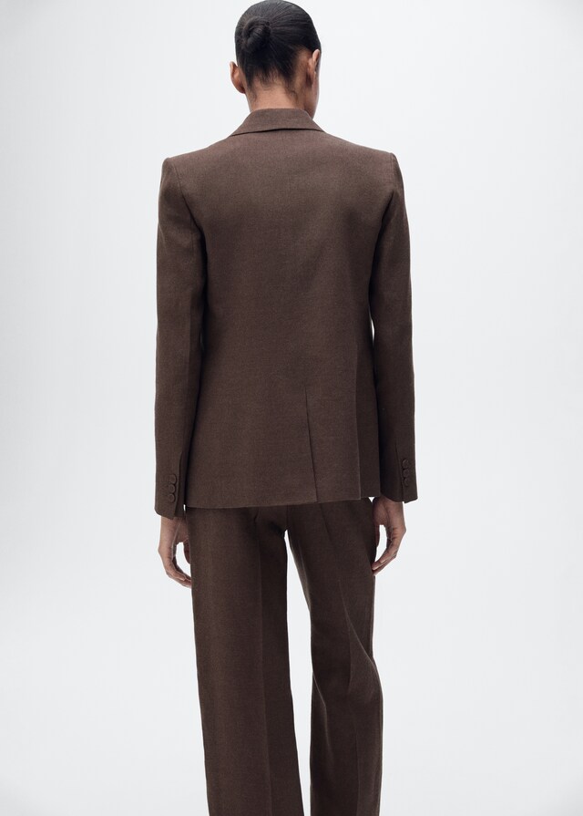 Mango Anzugjacke Aus 100 % Leinen