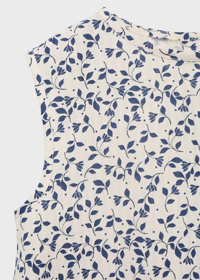 Mango Ärmellose Printbluse