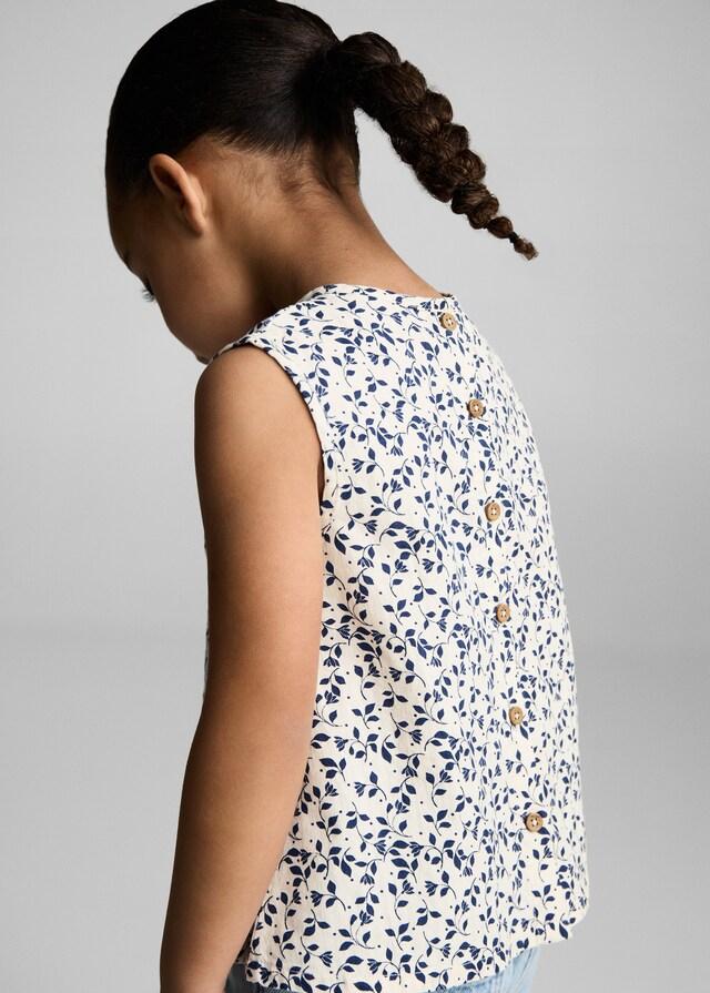 Mango Ärmellose Printbluse