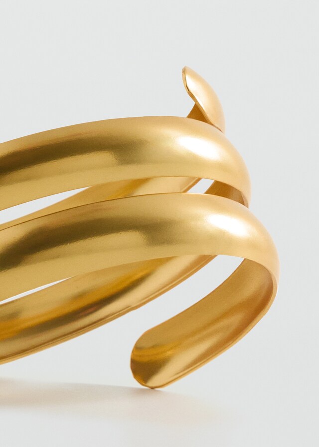 Mango Armreif In Spiral-Optik