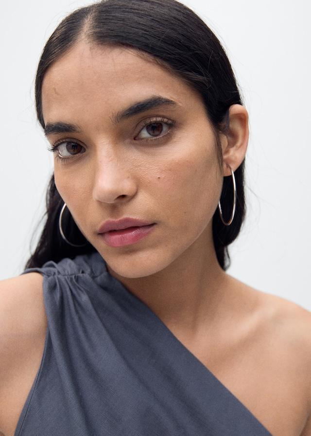 Mango Asymmetrisches Kleid Mit Gerafften Details