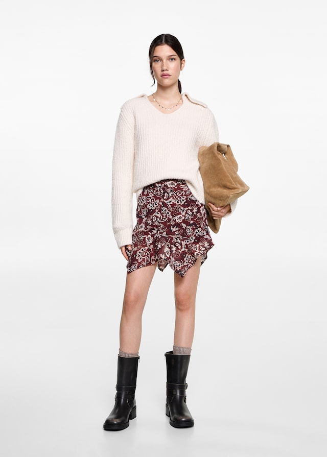 Mango Asymmetrisches Printkleid