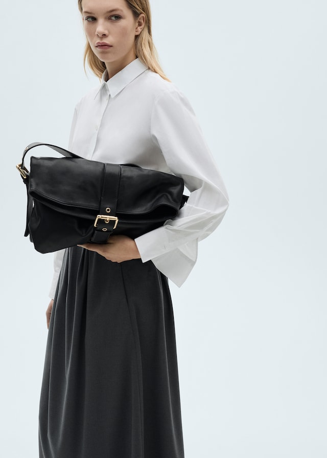 Mango Ausgestellter Faltenrock